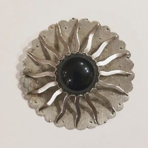 VTG Sarah Coventry Black Beauty Brooch Pin
